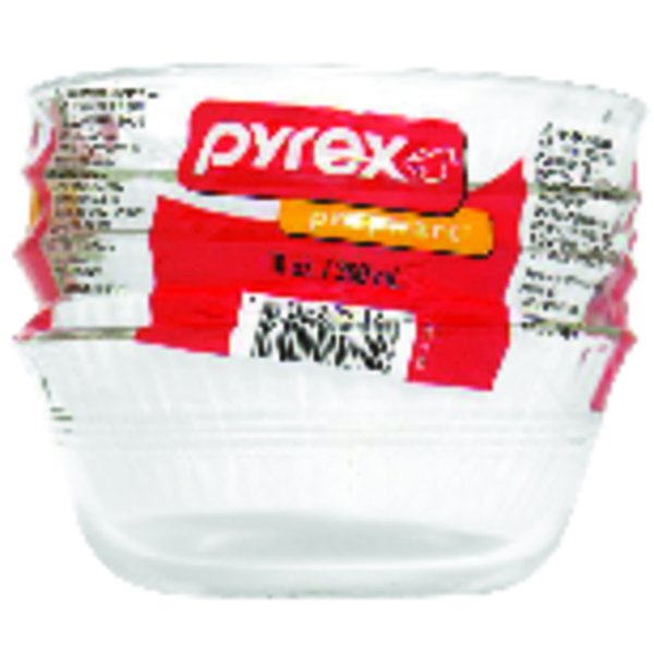 Pyrex 4.88 in. W X 4.88 in. L Custard Cups Clear , 4PK 6001143